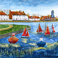 Langstone Harbour, Hampshire. An Open Edition Print by Anya Simmons.