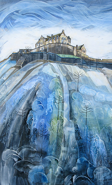 Castle Rock, Edinburgh. An Open Edition Print by Anya Simmons.