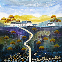 Bean Valley Cottages. A Limited Edition Giclée Print by Anya Simmons.