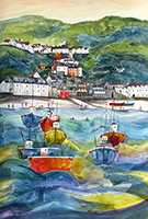 Clovelly, North Devon. An Open Edition Print by Anya Simmons