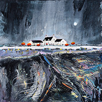 Moonlight Ridge Farm. A Limited Edition Giclée Print by Anya Simmons