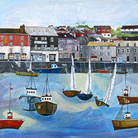 Padstow Harbour. An Open Edition Print by Anya Simmons.