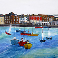 Padstow Harbour 2, Cornwall. An Open Edition Print by Anya Simmons.