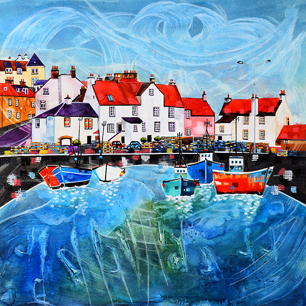 Pittenweem Harbour by Anya Simmons