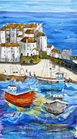 St Ives Harbour. An Open Edition Print by Anya Simmons.