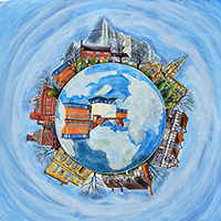 Stratford World 1. An Open Edition Print by Anya Simmons.