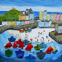The Tenby Expoerience 4. A Limited Edition Giclée Print by Anya Simmons