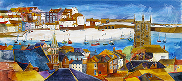 Magical St Ives, Cornwall. A Limited Edition Giclée Print by Anya Simmons