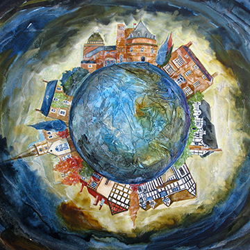 Shakespeares World, A Giclee Limited Edtion Print by Anya Simmons.