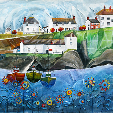 Port Isaac 2. An open edition print by Anya Simmons.