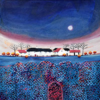 Rainbow Hope Cottages. An Open Edition Print by Anya Simmons.